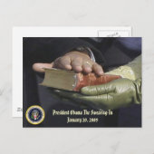 オバマ大統領の宣誓の記念 ポストカード (正面/裏面)