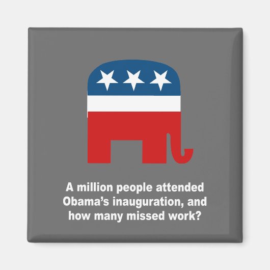 オバマ大統領の就任式には100万人が出席した マグネット (正面)