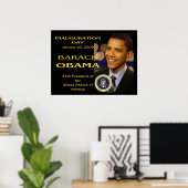 オバマ大統領の就任式の日の記念 ポスター (ホームオフィス)