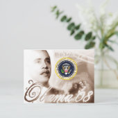 オバマ大統領の就任式ギフト ポストカード (スタンド正面)