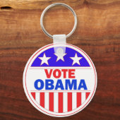 オバマ大統領の投票 キーホルダー (正面)