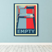 オバマ大統領の東へ向かう政おもしろい治 キャンバスプリント (インサイチュ (ウッドフロア))