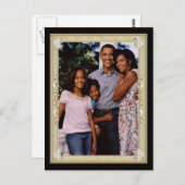 オバマ大統領の第1家族連れキープサケ ポストカード (正面/裏面)