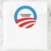 オバマ大統領の納税者投票はチキンのようなものだ ラウンドシール (バッグ)