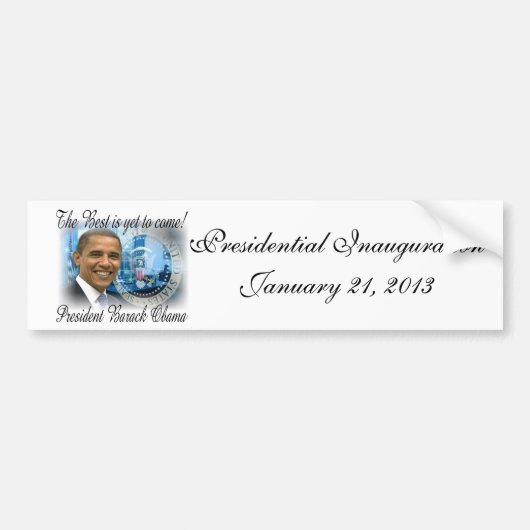 オバマ大統領の2012年の再選 バンパーステッカー (正面)