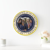 オバマ大統領の2012年の再選 ラージ壁時計 (ホーム)