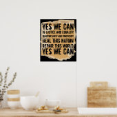 オバマ大統領のYESポスター作成 ポスター (キッチン)