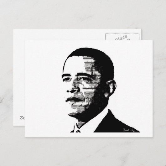 オバマ大統領はがき ポストカード (正面/裏面)