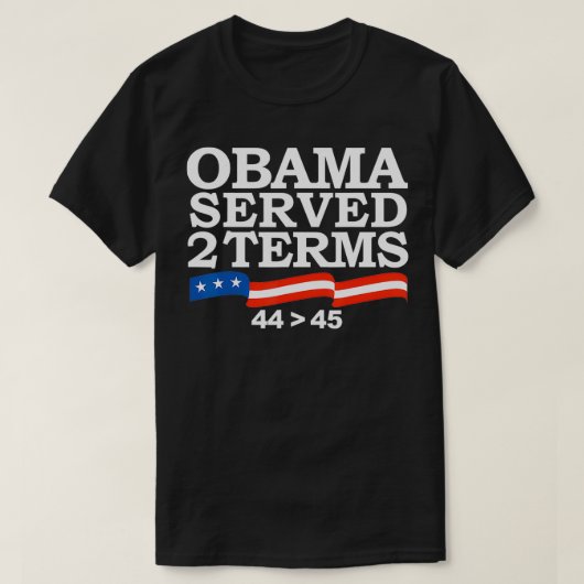 オバマ大統領は2つの条件を満たした Tシャツ (デザイン正面)