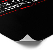 オバマ大統領を再びシャツおもしろいにする – アンチ ポスター (角)