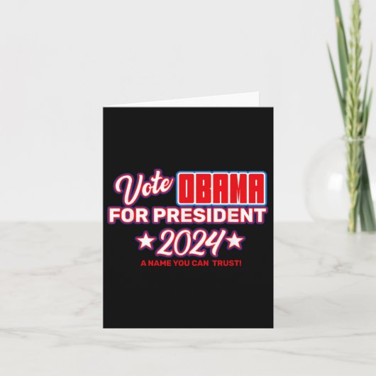 オバマ大統領を2024年大統領に投票_ミシェル・オバマ202 カード (正面)