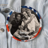 オバマ大統領キープサケ第一家族6"ボタン 缶バッジ (インサイチュ)
