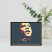 オバマ大統領ホープはがきカスタマイズ- ポストカード (スタンド正面)
