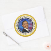 オバマ大統領収集品大3"ステッカー ラウンドシール (封筒)