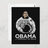 オバマ大統領宇宙 ポストカード (正面/裏面)