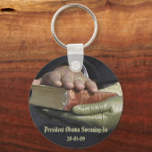オバマ大統領就任式お土産 キーホルダー (正面)