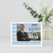 オバマ大統領就任式 – 2009年記念日 ポストカード (スタンド正面)