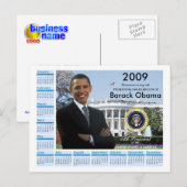 オバマ大統領就任式 – 2009年記念日 ポストカード (正面/裏面)
