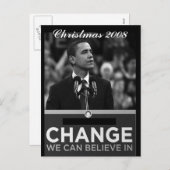 オバマ大統領就任記念式典 シーズンポストカード (正面/裏面)