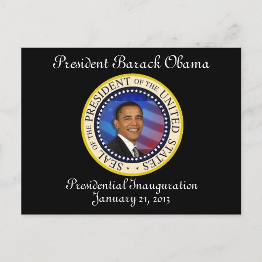 オバマ大統領就任記念式典 ポストカード (正面)