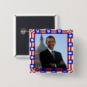 オバマ大統領就任記念式典 缶バッジ (正面&裏面)