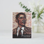 オバマ大統領就任！2009年1月20日 ポストカード (スタンド正面)