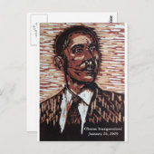 オバマ大統領就任！2009年1月20日 ポストカード (正面/裏面)