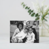 オバマ大統領第一家族 ポストカード (スタンド正面)