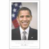 オバマ大統領選室 シール (正面)