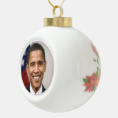 オバマ大統領選室 セラミックボールオーナメント (右)