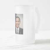 オバマ大統領選室 フロストグラスビールジョッキ (正面右)