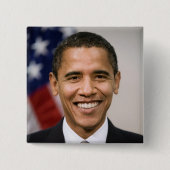 オバマ大統領選室 缶バッジ (正面)