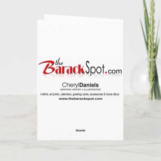 -オバマ大統領頭が切れるな背部を持って来ること カード (裏面)