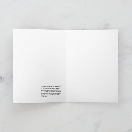 -オバマ大統領頭が切れるな背部を持って来ること カード (内部)