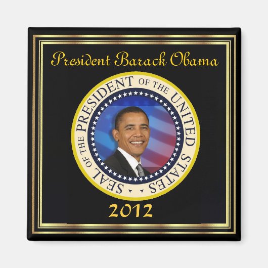 オバマ大統領2012年再選 マグネット (正面)