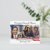 オバマ大統領2013年就任式 ポストカード (スタンド正面)