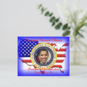 オバマ大統領2013年就任式 ポストカード (スタンド正面)