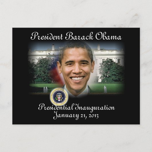 オバマ大統領2013年就任式 ポストカード (正面)
