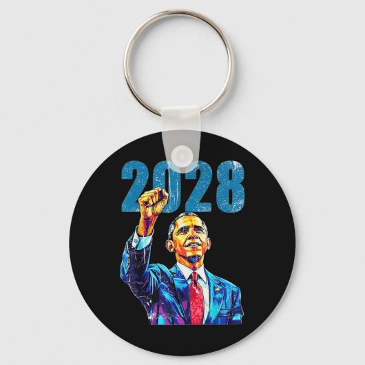 オバマ大統領2028オバマ2028 キーホルダー (正面)
