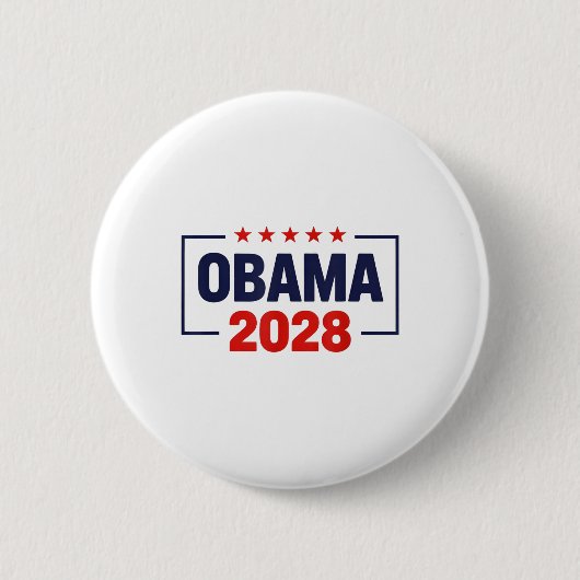 オバマ大統領2028オバマ2028 缶バッジ (正面)