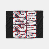 オバマ大統領2028オバマ2028 _4 フリースブランケット (正面(横))