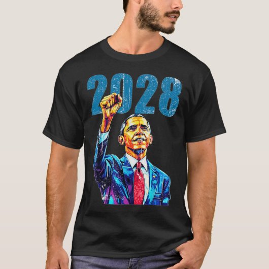 オバマ大統領2028オバマ2028 Tシャツ (正面)