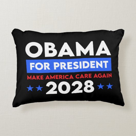 オバマ大統領2028年に再びアメリカを気に作る アクセントクッション (正面)