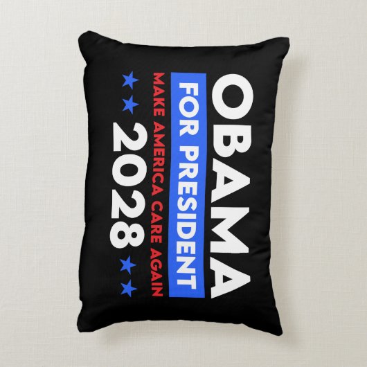 オバマ大統領2028年に再びアメリカを気に作る アクセントクッション (裏面(縦))