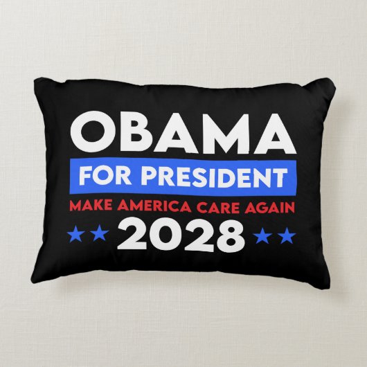 オバマ大統領2028年に再びアメリカを気に作る アクセントクッション (裏面)