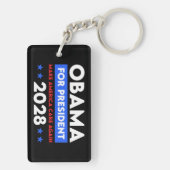 オバマ大統領2028年に再びアメリカを気に作る キーホルダー (裏面)