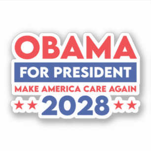 オバマ大統領2028年に再びアメリカを気に作る シール