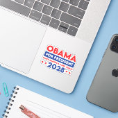 オバマ大統領2028年に再びアメリカを気に作る シール (ノートパソコンとiPhone)