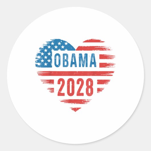 オバマ大統領2028年 ラウンドシール (正面)