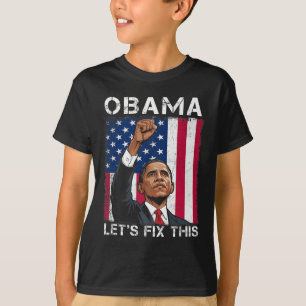 オバマ大統領2028米国国旗オバマ2028 Tシャツ